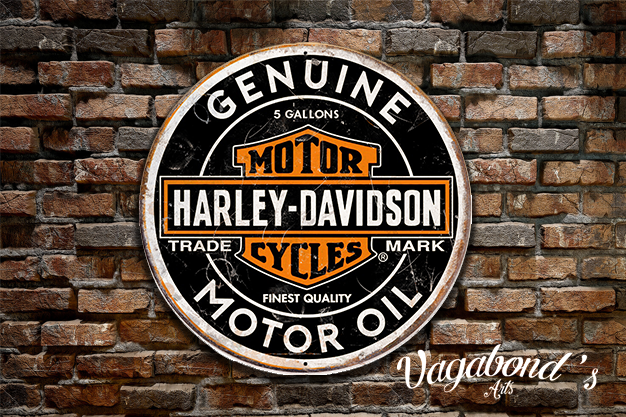 Vintage Harley Davidson Sign | Vagabondsarts.com