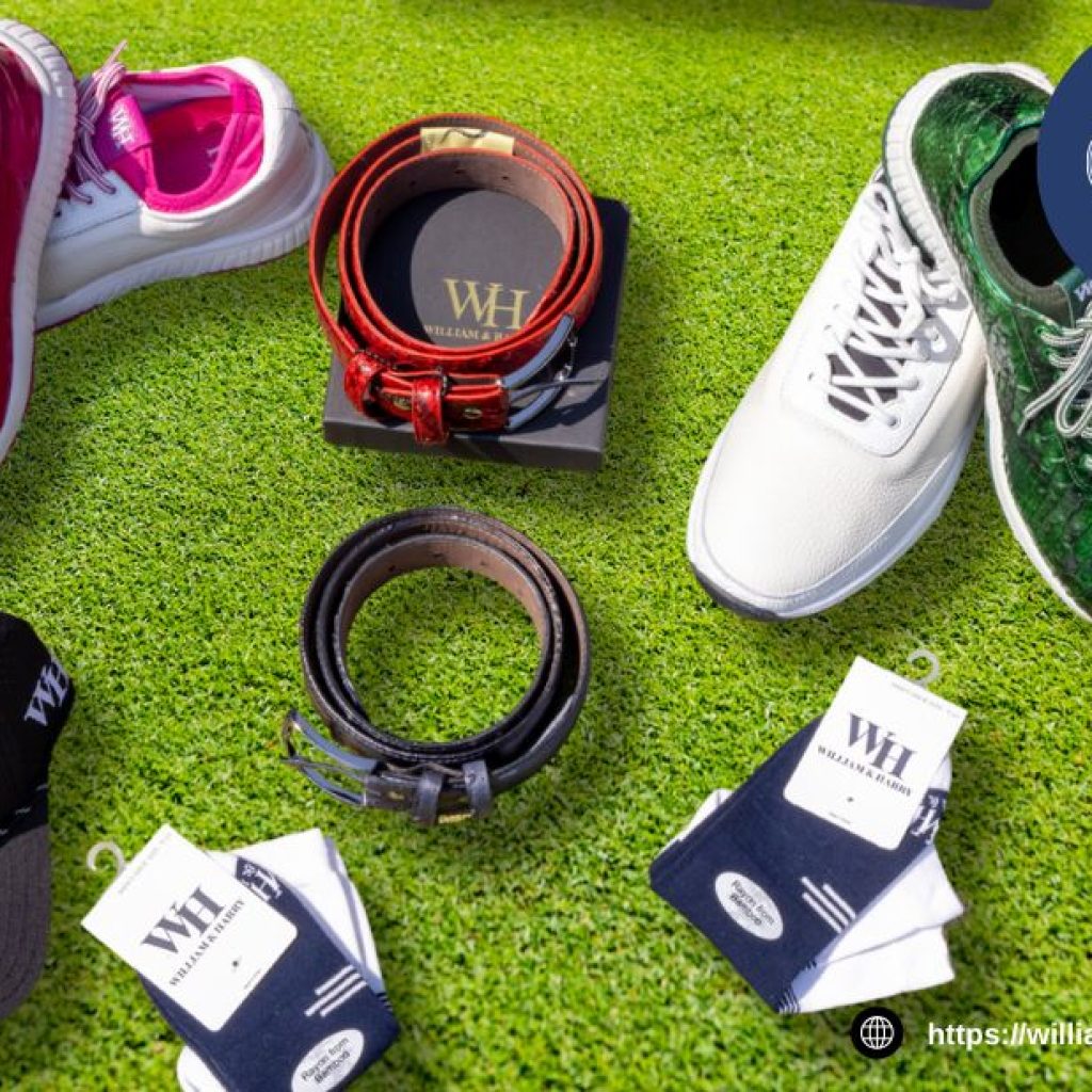 Patriotic flair on the greens with stylish performance footwear Patriotic flair on the greens with stylish performance footwear
