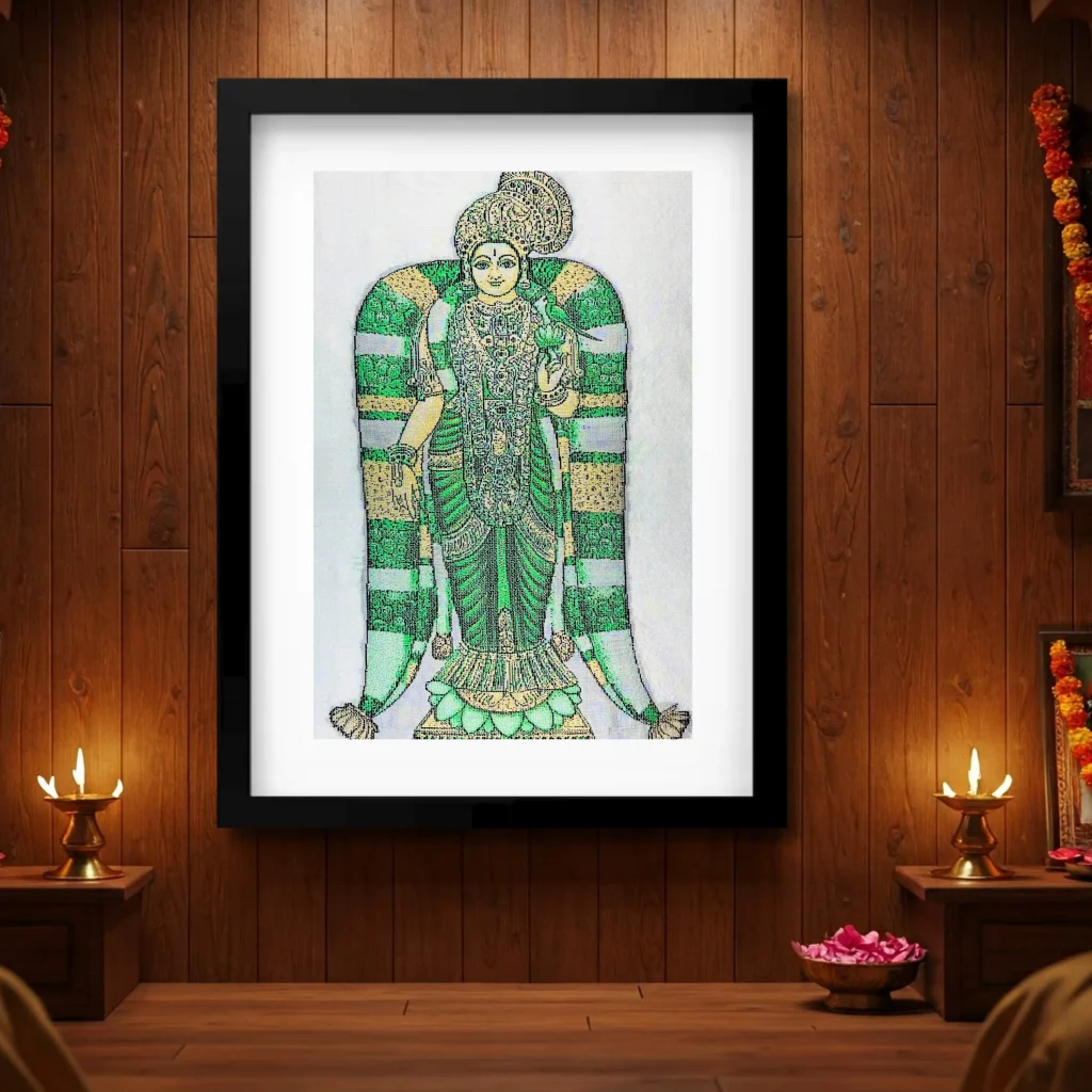 Explore Exquisite Handmade Lakshmi Vishnu Art for Your Home