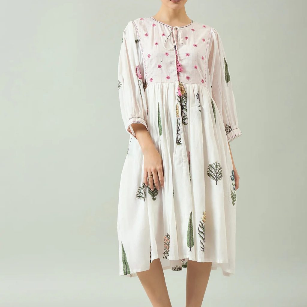 Elegant Cotton Dresses with Hand Block Printing – Ethically Crafted Elegant Cotton Dresses with Hand Block Printing – Ethically Crafted